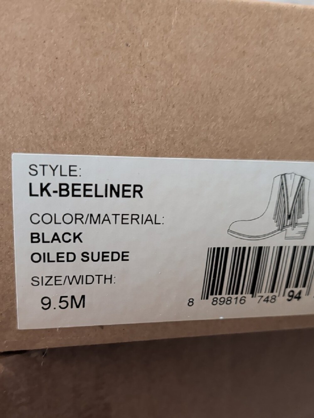 Lucky Brand Beeliner Suede Ankle Booties Size 9.5M New/Box - Picture 7 of 7